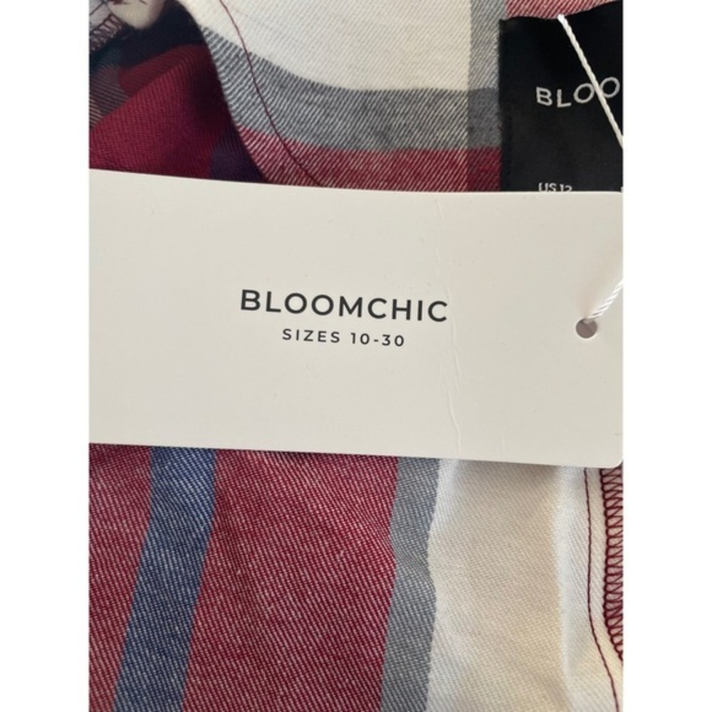BloomChic Women's Colorblock 90' Blazer Long Sleeve Workwear preppy Size 12 - Picture 10 of 13